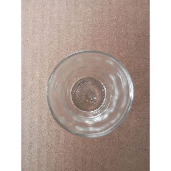 Clear Glass Offset Wave Optic Shot Glass - Picture 5 of 6